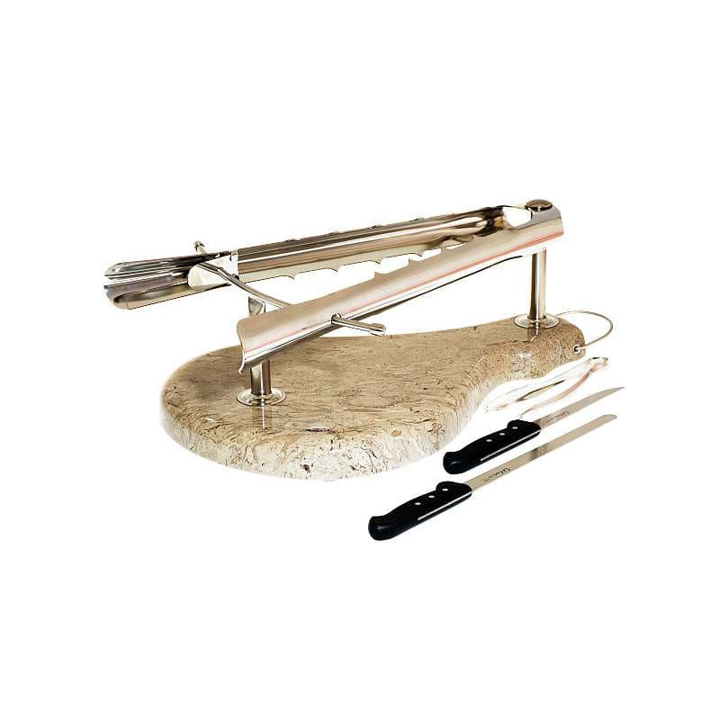 Držalo za pršut - ročno delo + noži s pinceto